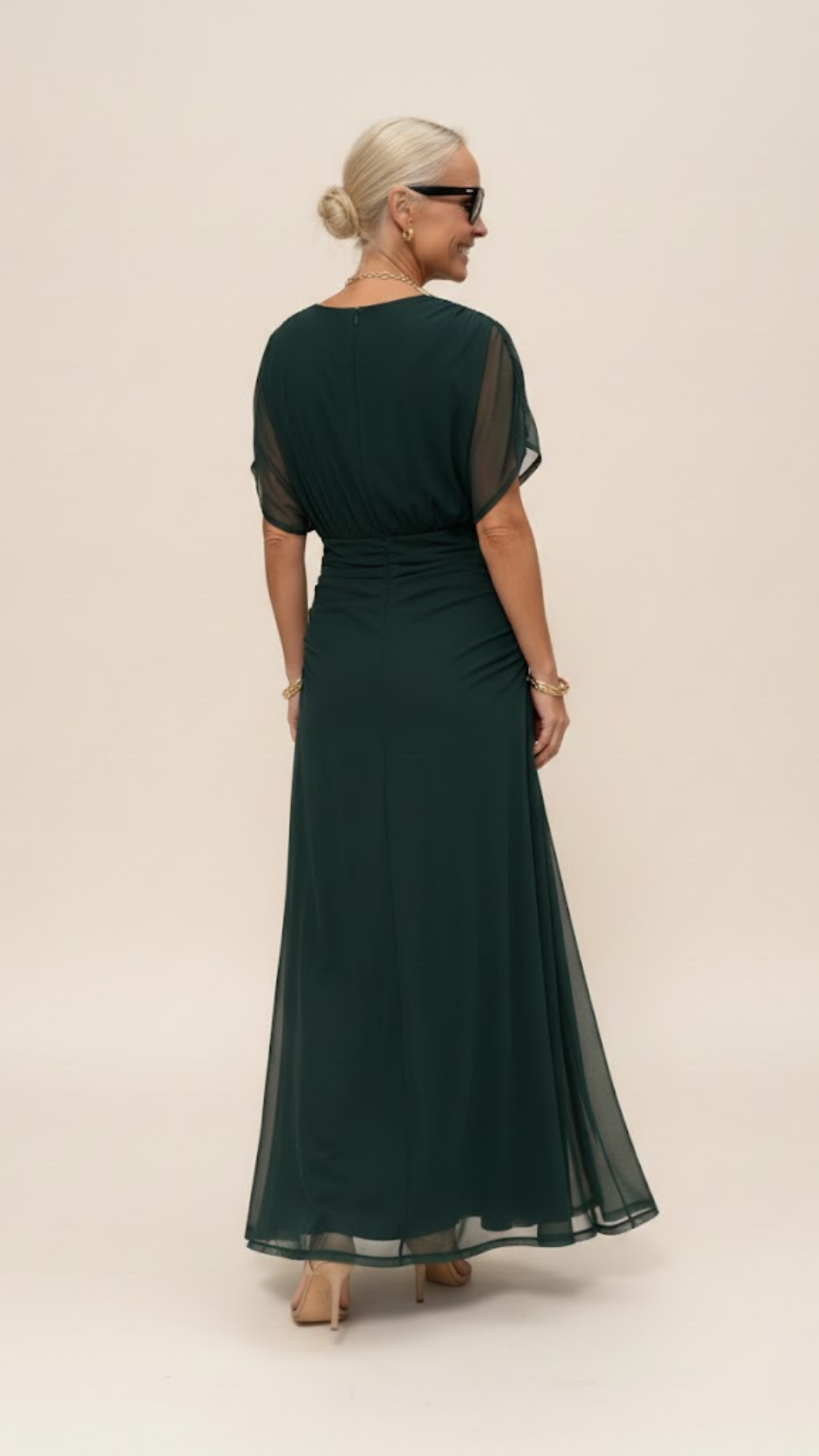 Elara V-Neck Maxi Dress – Ethereal Grace, Effortlessly Worn